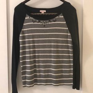 Merona striped sweater